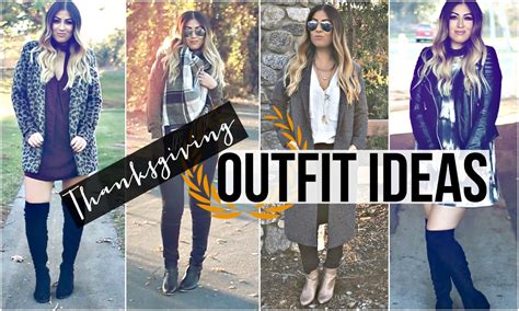 Thanksgiving Outfit Ideas Ootw Fall Fashion Lookbook Youtube