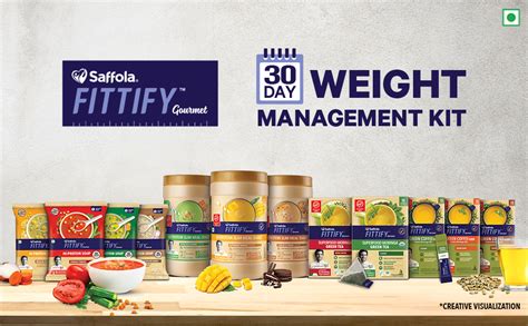 saffola fittify gourmet 30 days weight management kit 1725 with 2