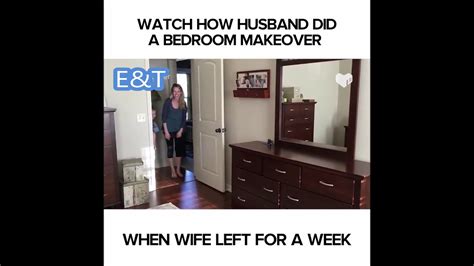husband surprises wife with complete bedroom makeover best dad youtube