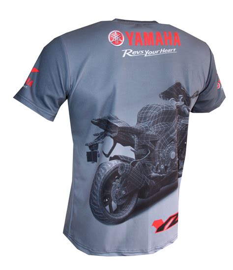 yamaha yzf r1 t shirt with logo and all over printed picture t shirts with all kind of auto
