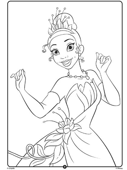 baby princess tiana coloring pages ideas  images   finder