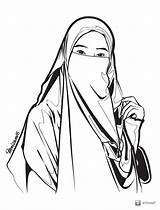 Muslimah Wanita Niqab Hitam Berpurdah Ukhti Niqabis Tapi Cuba Jugak Balik Ingat Milik Siapakah sketch template