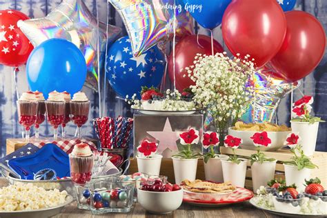 a memorial day party with balloon time get these cute recipes and