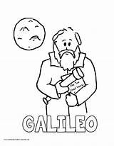 Galileo Galilei sketch template