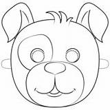 Mask Dog Coloring Pages Dogs Printable Maske Maska Masks Animal Kostenlos Kids Na Cartoons Choose Board Animals sketch template