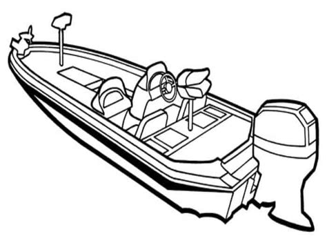 jet boat coloring pages bass boat coloring pages  print boat drawing