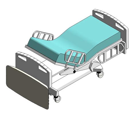 hospital bed in autocad cad download 644 77 kb bibliocad