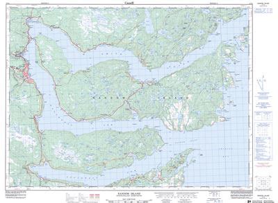 random island topographic map