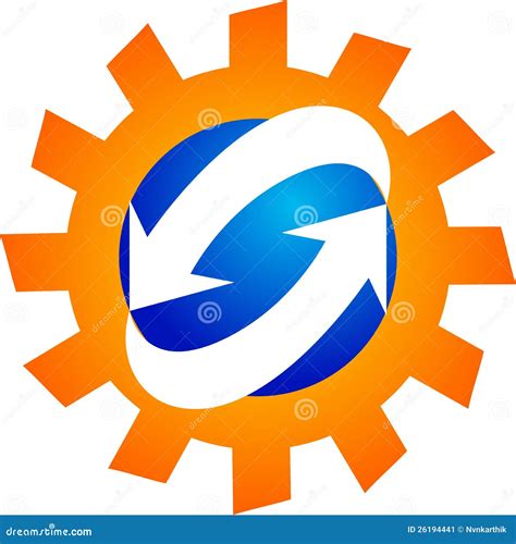 manufacturing process logo stock vector illustration  goal