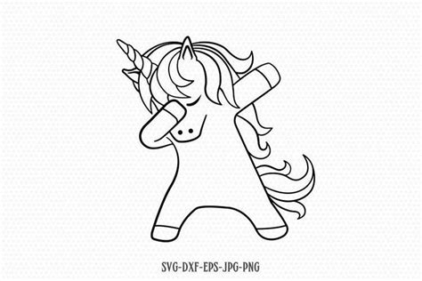 dabbing unicorn svg unicorn svg  svgs design bundles