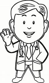 Doctor Coloring Kids Nurse Pages Male Drawing Clipart Cartoon Dr Woman Printable Comments Collection Stethoscope Worksheets Choose Board Popular sketch template