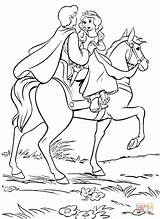 Principe Schneewittchen Cavallo Biancaneve Princesas Prinz Blancanieves Prinzessin Caballo Cenicienta Kleurplaten 1137 Ausmalbild Malvorlagen Pferd Blanche Neige Dibujo Fargelegge Montando sketch template