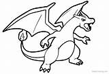 Charizard Pokemon Coloring Mega Pages Printable Drawing Kids Shiny Ex Adults рисовать как Clipartmag sketch template
