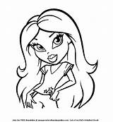 Coloring Pages Bratz Dolls sketch template