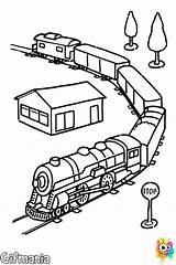 Train Gare sketch template