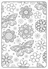 Flower Coloring Printable Pattern Whatsapp Tweet Email sketch template