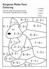 Math Kangaroo Facts Color Pages Worksheets Coloring Colouring Maths Australia Kids Kangaroos Animal Kindergarten Activities sketch template