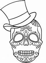 Skull Sugar Coloring Pages Hat Skulls Top Print Kids Printable Kleurplaten Drawing Pdf Zo Size sketch template