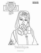 Fortnite Coloring Pages Teknique Girl Printable Royale Battle Skin Coloriage Kids Girls Colouring Result Magnifique Draw Fun Visit Choose Board sketch template