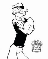 Popeye Sailor Pages Coloring Man Getcolorings sketch template