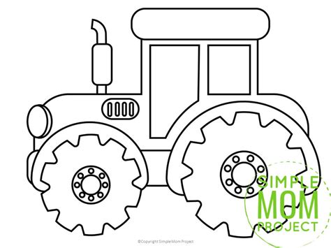 printable tractor template simple mom project