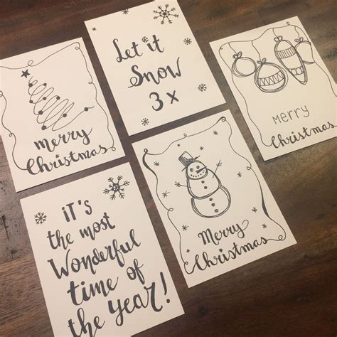 gaaf om eens zelf kerstkaarten te tekenen kerst kaarten kaartje maken kerstbrieven
