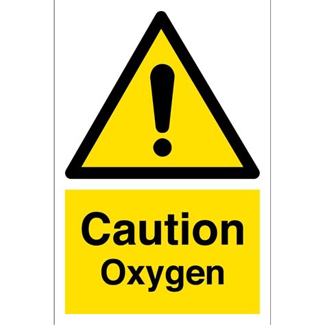 caution oxygen signs  key signs uk