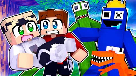 Entkomme Den Rainbow Friends In Minecraft Youtube