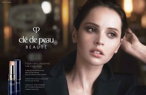 felicity jones clé de peau beauté ad campaign fashion gone rogue