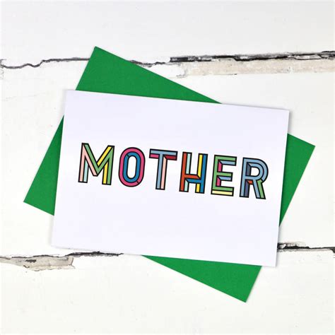 mother mum  mummy colourful  card  signs  life
