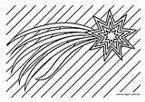 Weihnachtsstern Ausmalbild Malvorlage Sternschnuppe Ausmalen Sterne sketch template