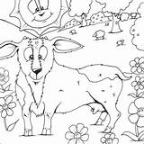 Colouring Goat Coloring Pages Printable Flowers Print sketch template