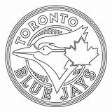 Jays Toronto Blue Logo Coloring Outline Stencil Svg Transparent Logos Vector sketch template