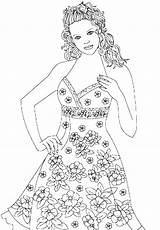 Fashion Coloring Pages Color Print sketch template
