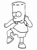 Coloring Pages Bart Simpsons Simpson Choose Board Sheets sketch template