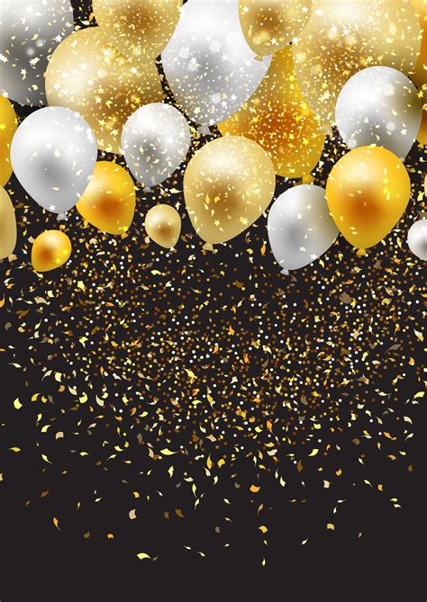 celebration background with balloons and confetti 267308