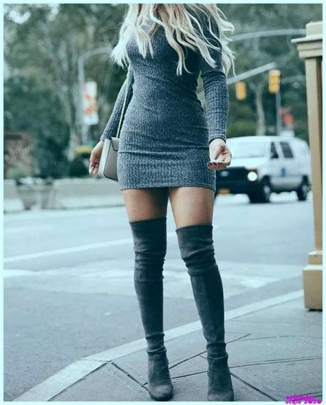 40 ways to wear thigh high boots this winter preppy fall outfits