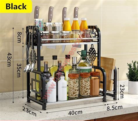 kitchen rack  cm double layer hardware store
