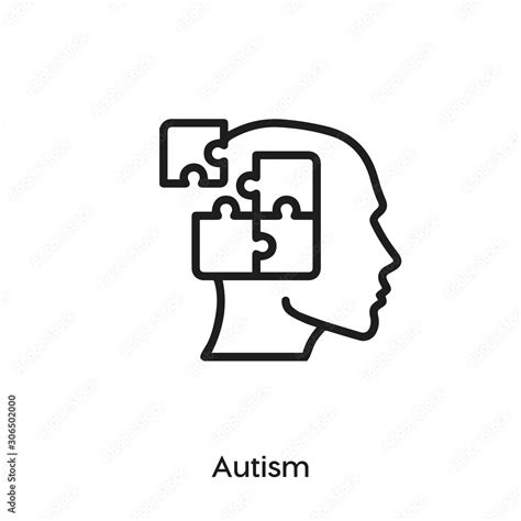 autism icon vector awareness icon vector symbol illustration modern