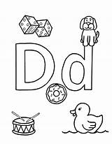 Coloring Alphabet Pages Dd Abc Beings sketch template