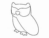 Owl Relaxed Coloring Coloringcrew sketch template