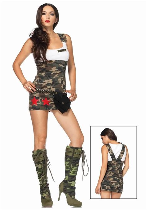 army fancy dress costume women sexy halloween military party cosplay