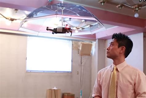 finally  umbrella drone  hovers   head digital trends