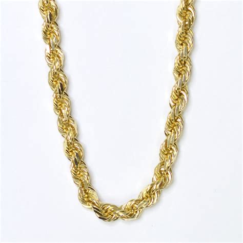 yellow gold  grams twisted rope chain style necklace property room