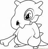 Cubone Marowak Pokémon Mau Coloringpages101 Sketchite sketch template