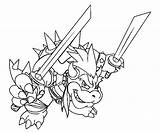 Bowser Fury Kolorowanki Dzieci Coloringhome Swords sketch template