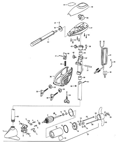 minn kota trolling motor parts diagram