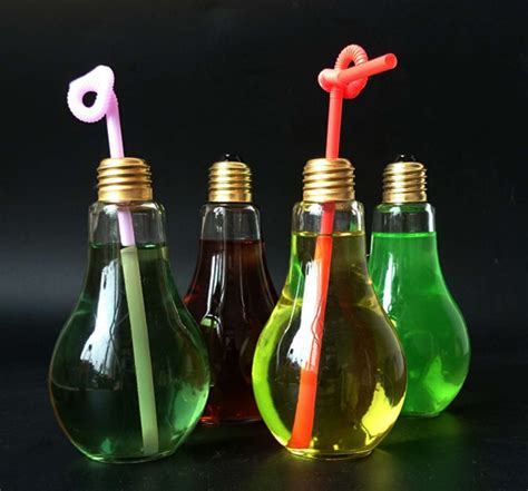 ml light bulb shape beverage glass bottle