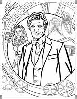 Doctor Who Coloring Pages Tv Eleventh Printables Printable Tardis Show Shows Smith Adult Matt Dr Wobbly Fun Series Mad Kids sketch template