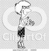 Pleased Clip Clapping Businesswoman Outline Illustration Cartoon Rf Royalty Toonaday sketch template